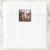 De slag om de Pyramides, 21 juli 1798 Vierkante Sticker (Tas)