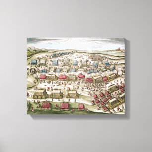 De slag om de witte berg op 8 november 1620 canvas afdruk