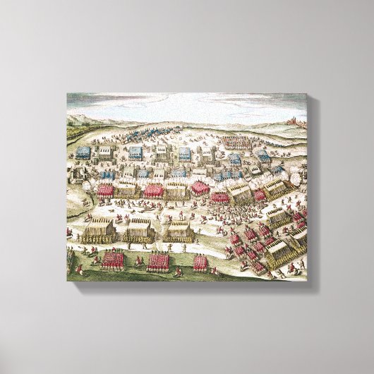 De slag om de witte berg op 8 november 1620 canvas afdruk (Voorkant)