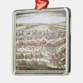 De slag om de witte berg op 8 november 1620 metalen ornament (Links)