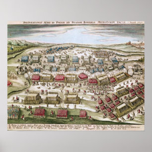 De slag om de witte berg op 8 november 1620 poster