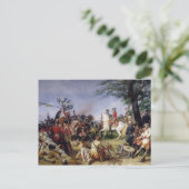 De slag om Fontenoy, 11 mei 1745, 1828 Briefkaart (Staand voorkant)