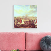 De slag om Fontenoy, 11 mei 1745 Canvas Afdruk (Insitu (Woonkamer))