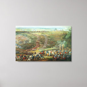 De slag om Fontenoy, 11 mei 1745 Canvas Afdruk