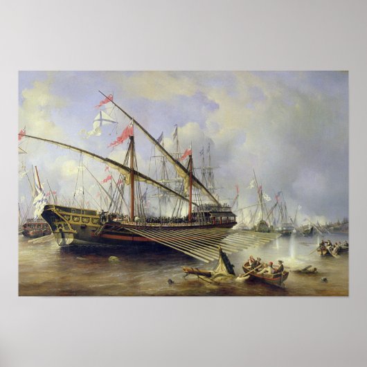 De slag om Grengham op 27 juli 1720 Poster (Voorkant)