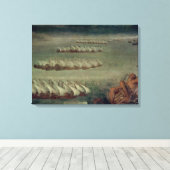De slag om Lepanto, 7 oktober 1571 Canvas Afdruk (Insitu (Houten vloer))