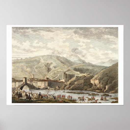 De slag om Millesimo, 25 Germinal, jaar 4 (Apri) Poster (Voorkant)