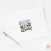 De slag om Moskou, 7 september 1812 Vierkante Sticker (Envelop)