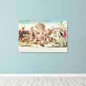 De slag om Ostrolenka Canvas Afdruk (Insitu (Houten vloer))