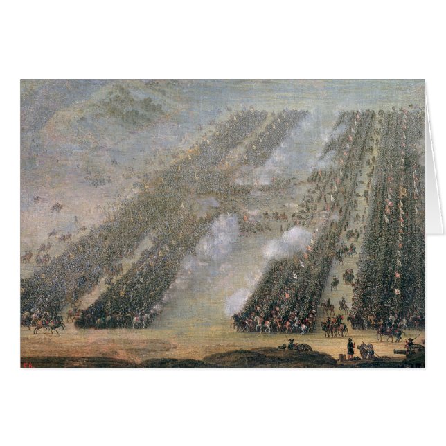 De slag om Poltava, 1750 (Voorkant Horizontaal)