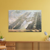 De slag om Poltava, 1750 Canvas Afdruk (Insitu (Woonkamer))
