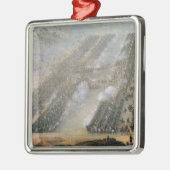 De slag om Poltava, 1750 Metalen Ornament (Links)