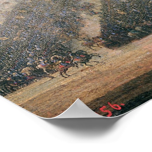 De slag om Poltava, 1750 Poster (Hoek)