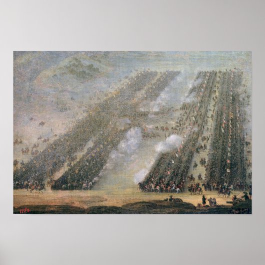 De slag om Poltava, 1750 Poster (Voorkant)