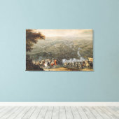 De slag om Poltava 2 Canvas Afdruk (Insitu (Houten vloer))