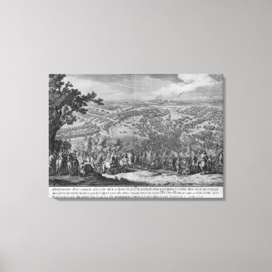 De slag om Poltava Canvas Afdruk (Voorkant)