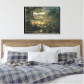 De slag om Poltava in 1709, 1717 Canvas Afdruk (Insitu (Slaapkamer))