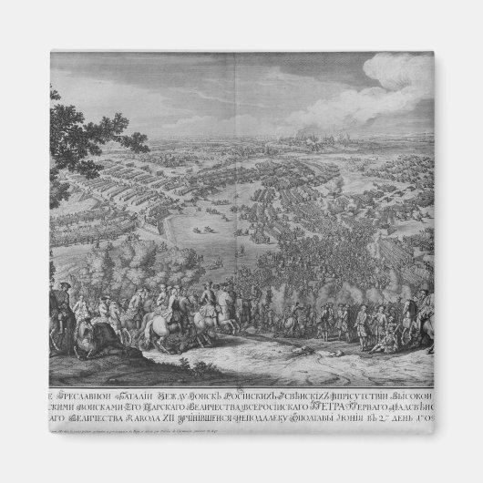 De slag om Poltava Magneet (Voorkant)