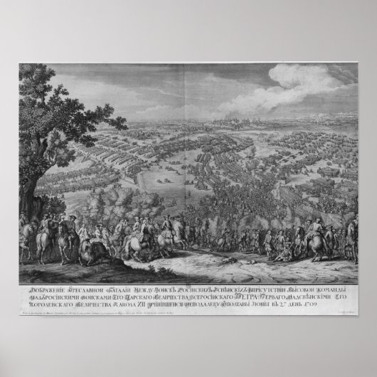 De slag om Poltava Poster (Voorkant)