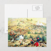 De slag om Puebla, 5 mei 1862 Briefkaart (Voorkant / Achterkant)