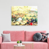 De slag om Puebla, 5 mei 1862 Canvas Afdruk (Insitu (Woonkamer))