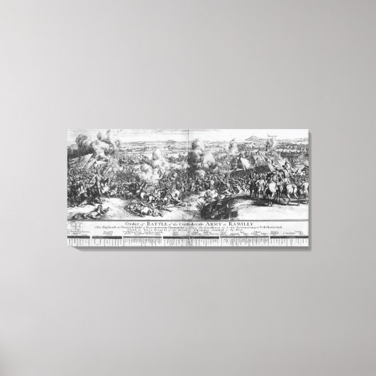 De slag om Ramillies, 23 mei 1706 Canvas Afdruk (Voorkant)