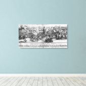 De slag om Ramillies, 23 mei 1706 Canvas Afdruk (Insitu (Houten vloer))