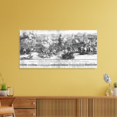 De slag om Ramillies, 23 mei 1706 Canvas Afdruk (Insitu (Woonkamer))