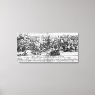 De slag om Ramillies, 23 mei 1706 Canvas Afdruk