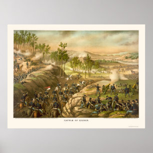 De slag om Resaca van Kurz en Allison 1864 Poster