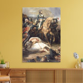 De slag om Rivoli, 1844 Canvas Afdruk (Insitu (Woonkamer))