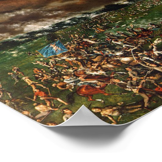 De slag om San Jacinto, Henry Arthur McArdle Poster (Hoek)