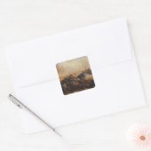 De slag om Sebastopol Vierkante Sticker (Envelop)