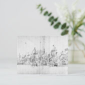 De slag om Solebay, 28 mei 1672 Briefkaart (Staand voorkant)