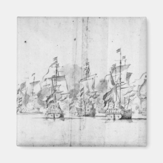 De slag om Solebay, 28 mei 1672 Magneet (Voorkant)