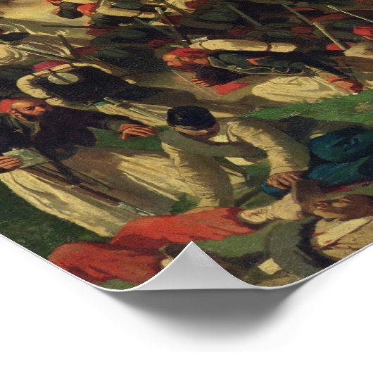 De slag om Solferino, 24 juni 1859 Poster (Hoek)