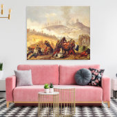 De slag om Solferino Canvas Afdruk (Insitu (Woonkamer))