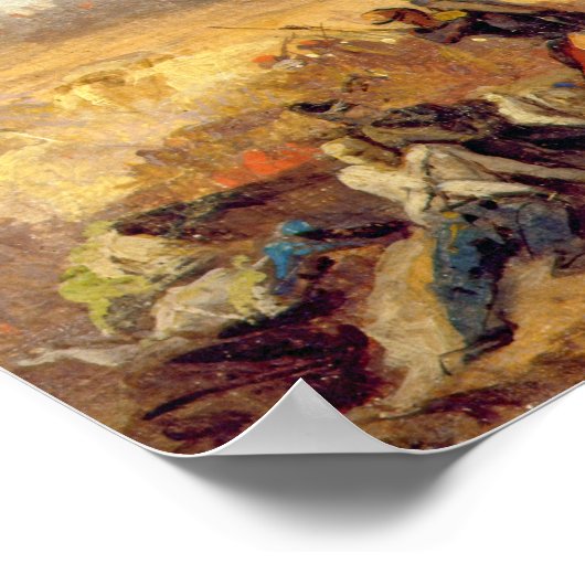 De slag om Solferino Poster (Hoek)