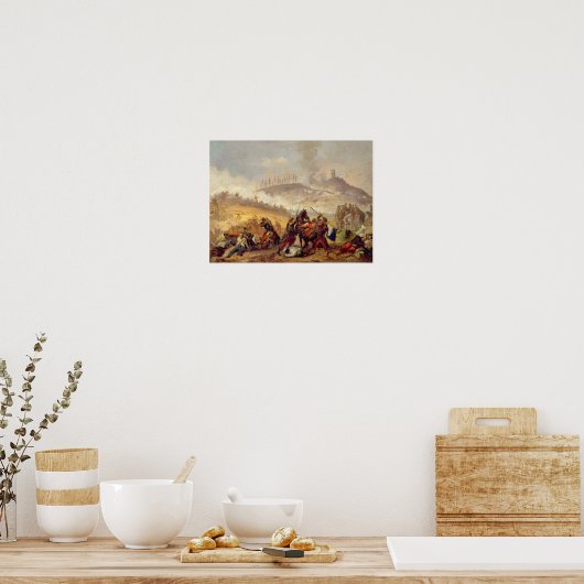 De slag om Solferino Poster (Keuken)