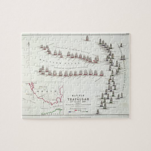 De slag om Trafalgar, 21 oktober 1805, Br. Legpuzzel (Horizontaal)