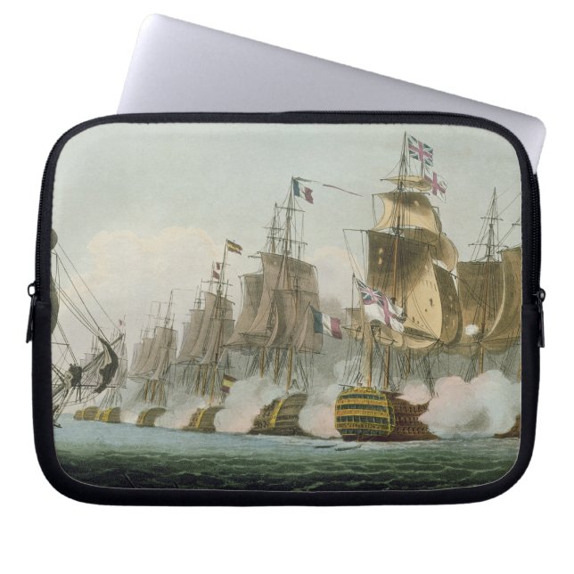 De slag om Trafalgar, 21 oktober 1805, Engrav Laptop Sleeve (Voorkant)