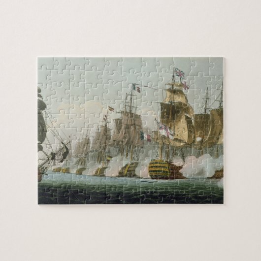 De slag om Trafalgar, 21 oktober 1805, Engrav Legpuzzel (Horizontaal)