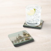 De slag om Trafalgar, 21 oktober 1805, Engrav Onderzetter (Rechterzijde)