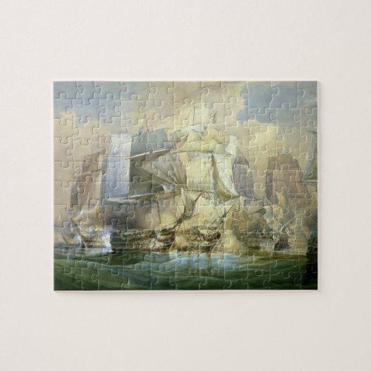 De slag om Trafalgar, het begin van de Acti Legpuzzel (Horizontaal)