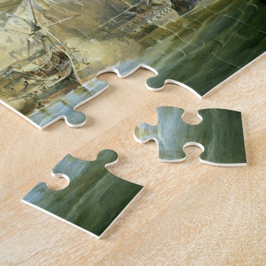 De slag om Trafalgar, het begin van de Acti Legpuzzel (Zijkant)