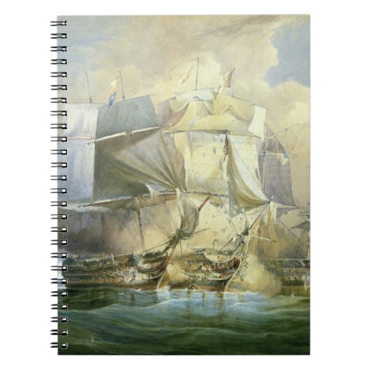 De slag om Trafalgar, het begin van de Acti Notitieboek (Voorkant)