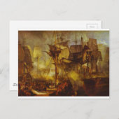 De slag om Trafalgar, zoals gezien van de Mijzen Briefkaart (Voorkant / Achterkant)