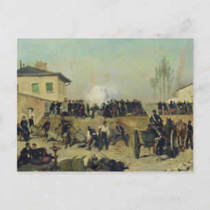 De slag om Villejuif, Siege of Paris, 1870 Briefkaart