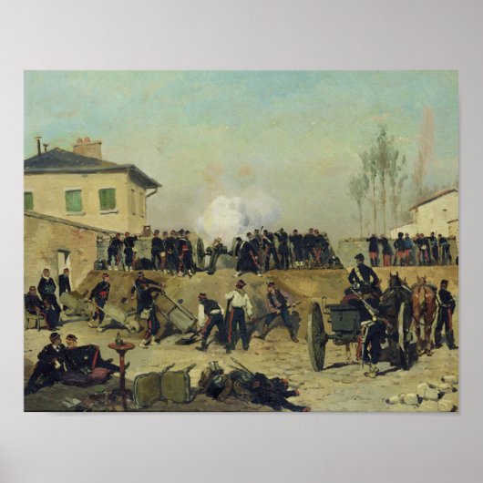 De slag om Villejuif, Siege of Paris, 1870 Poster (Voorkant)