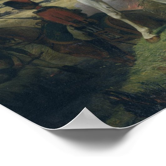 De slag om Wagram, 6 juli 1809, 1836 Poster (Hoek)